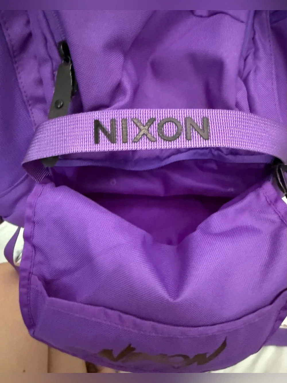 Nikon Purple Men's Backpack with Multiple Pockets
